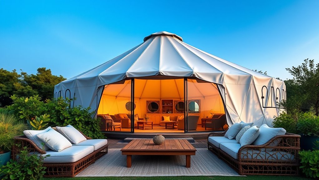 luxury outdoor glamping experience