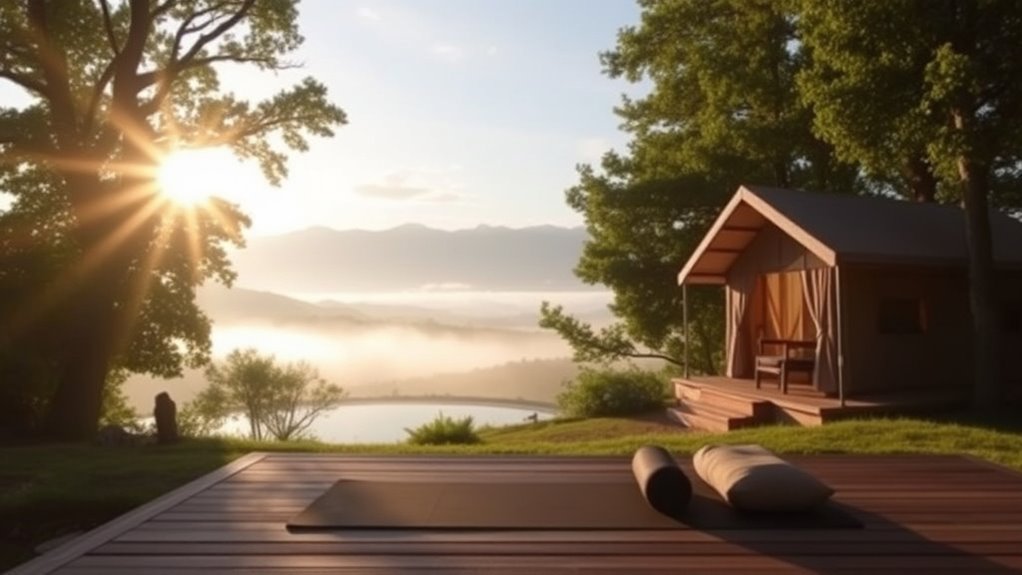 luxury outdoor mindful retreat