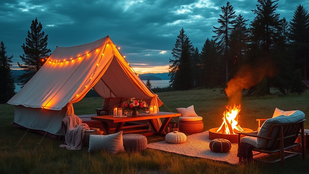 Romantic Glamping Getaways: Planning a Couples Retreat 3 luxury outdoor romantic retreat