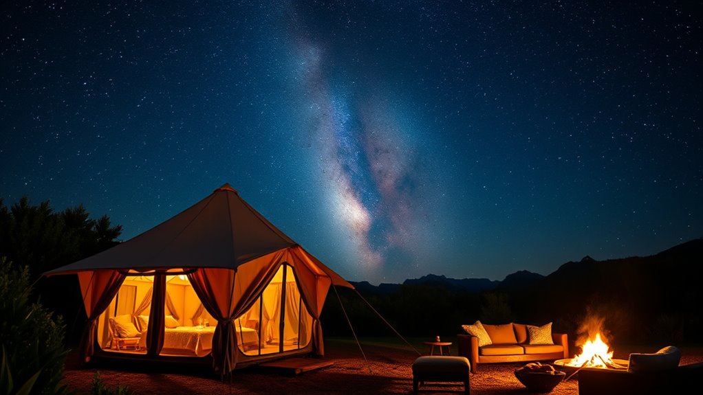 luxury stargazing camping destinations