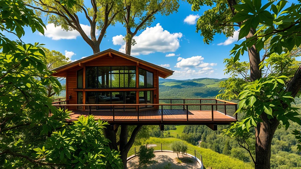 luxury treehouse camping