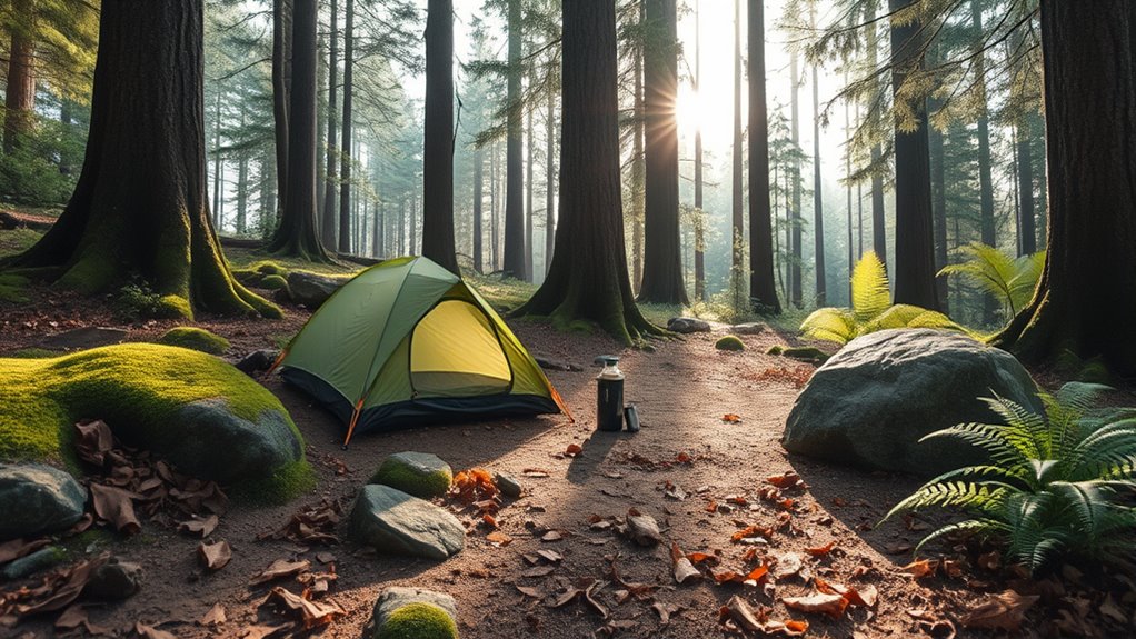 minimize impact when camping