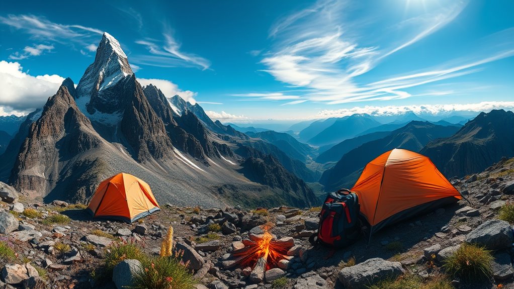 mountain wildlife and gear