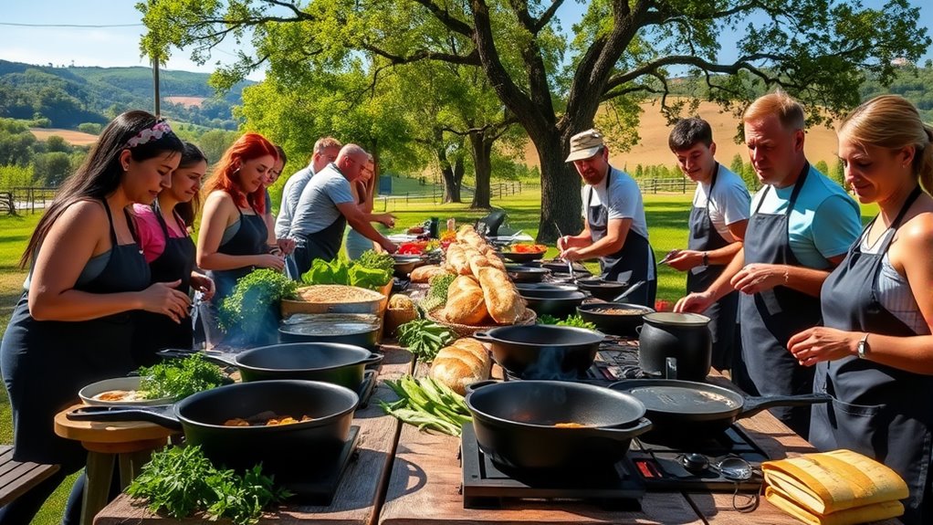 outdoor gourmet cooking classes