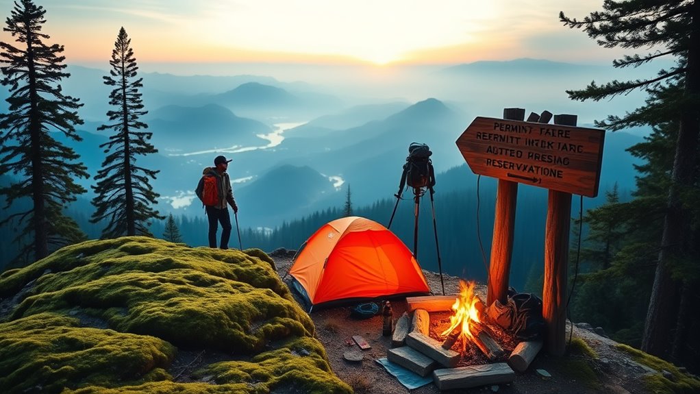 permit requirements for campsites