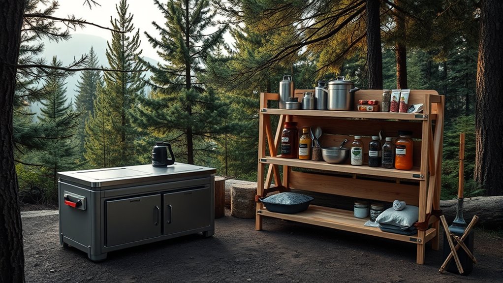 portable camping kitchen ideas