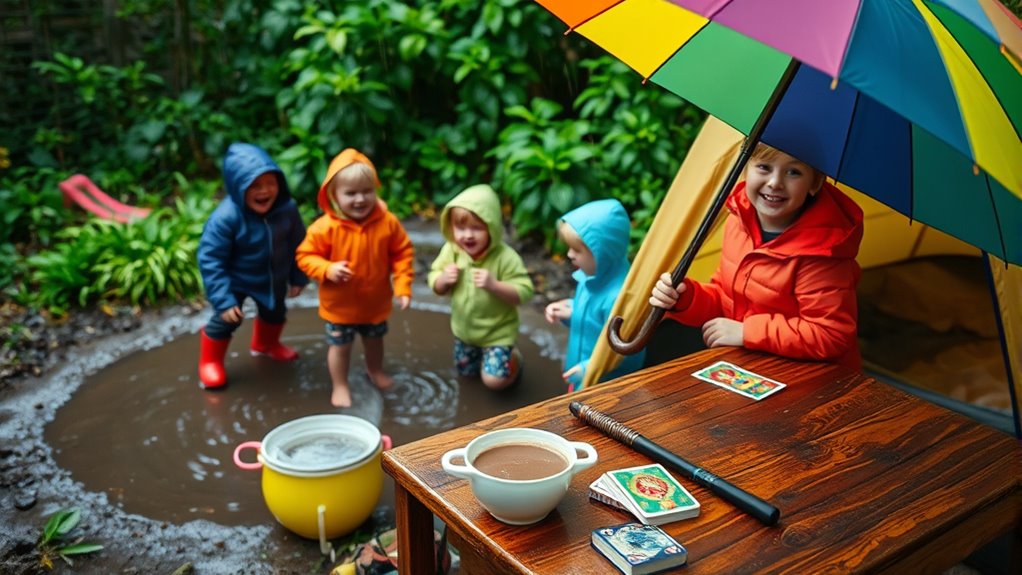 rainy day camping activities