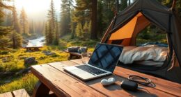 remote work camping trip