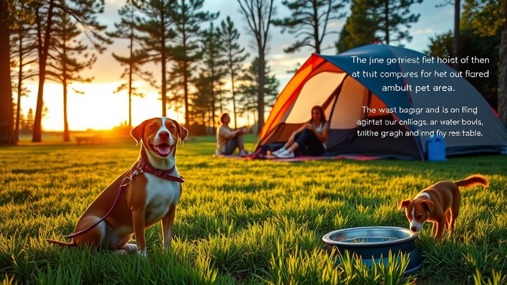 responsible pet camping etiquette