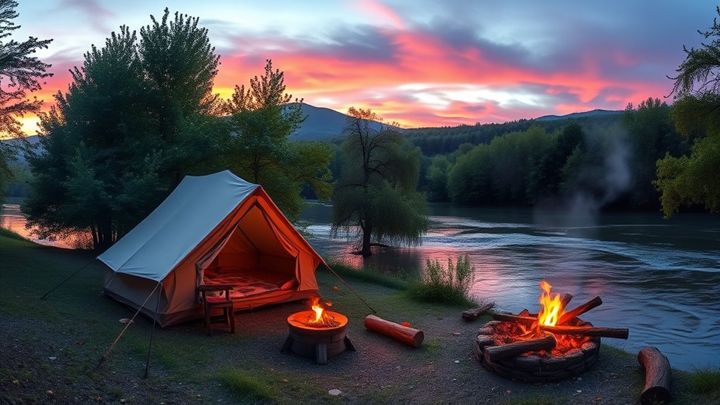 riverfront camping wildlife adventures