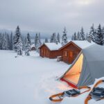scandinavian winter camping spots