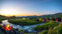 scenic european riverside campsites