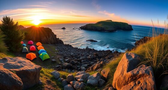 seaside camping scenic europe