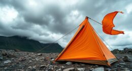 secure tents in high winds