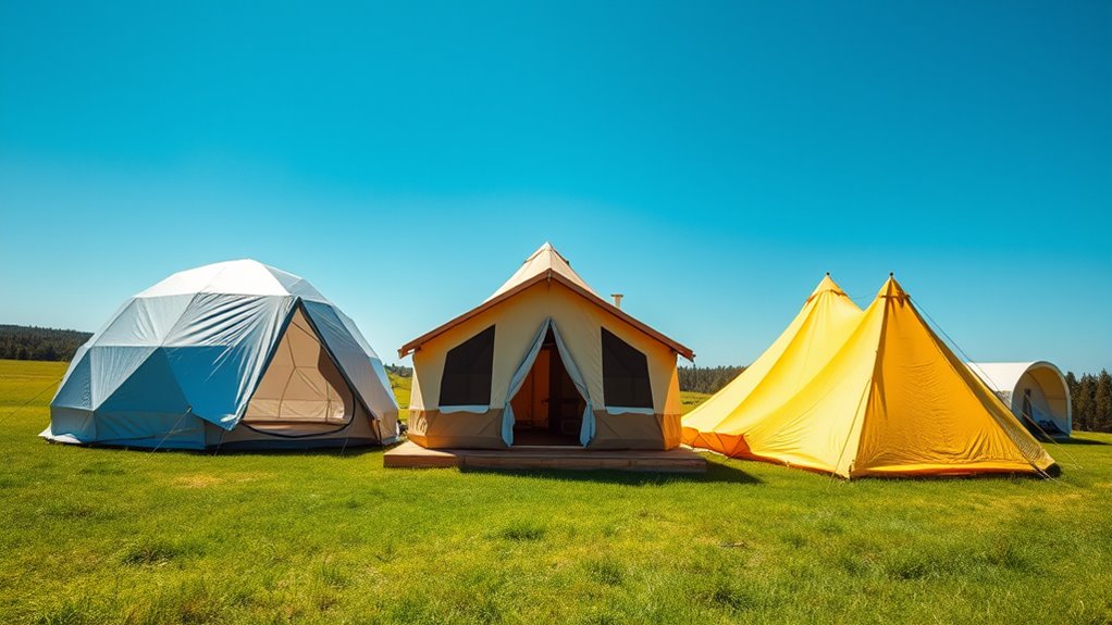 tent designs and applications