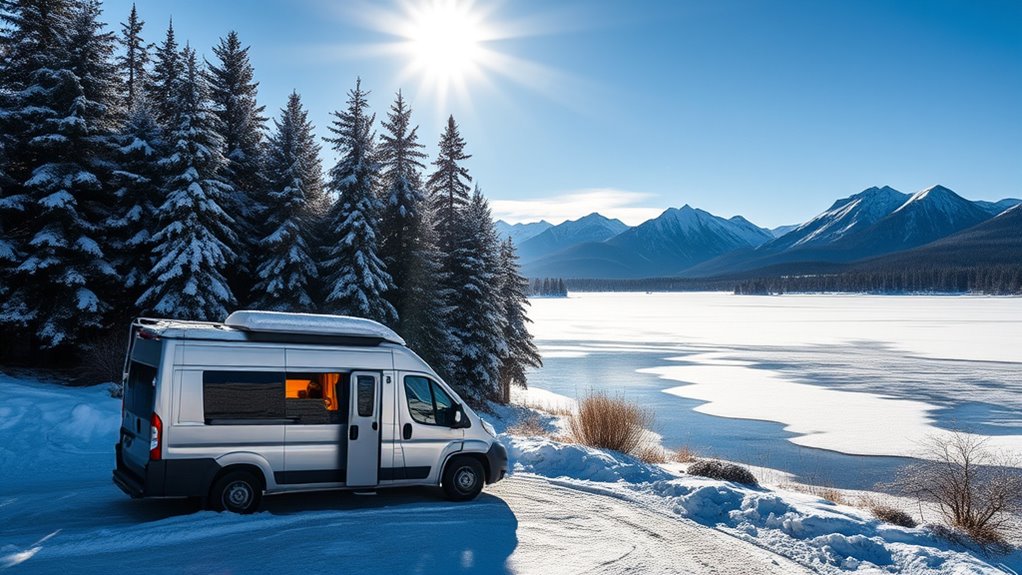 winter campervan snow adventures