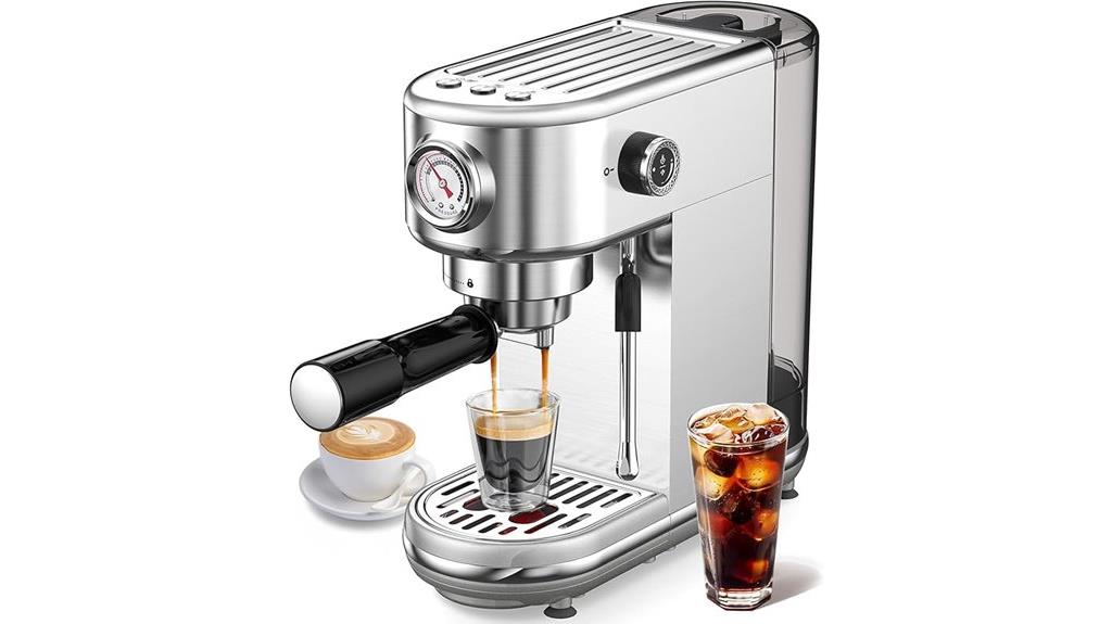 10 Best Espresso Machines for Beginners to Brew Barista-Quality Coffee at Home 4 20 bar milk frother