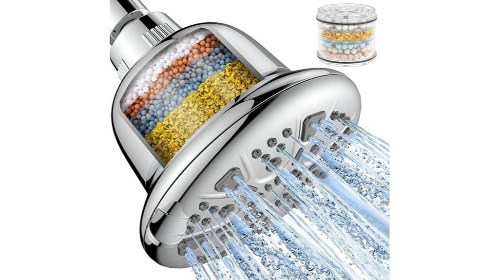 adjustable 7 setting shower head