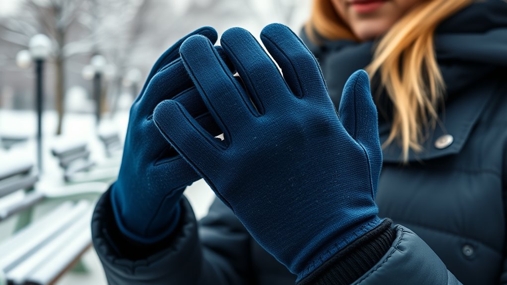 device compatible warm gloves