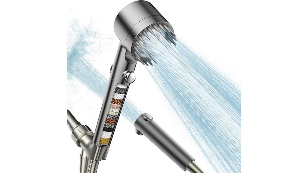 filtered handheld shower head