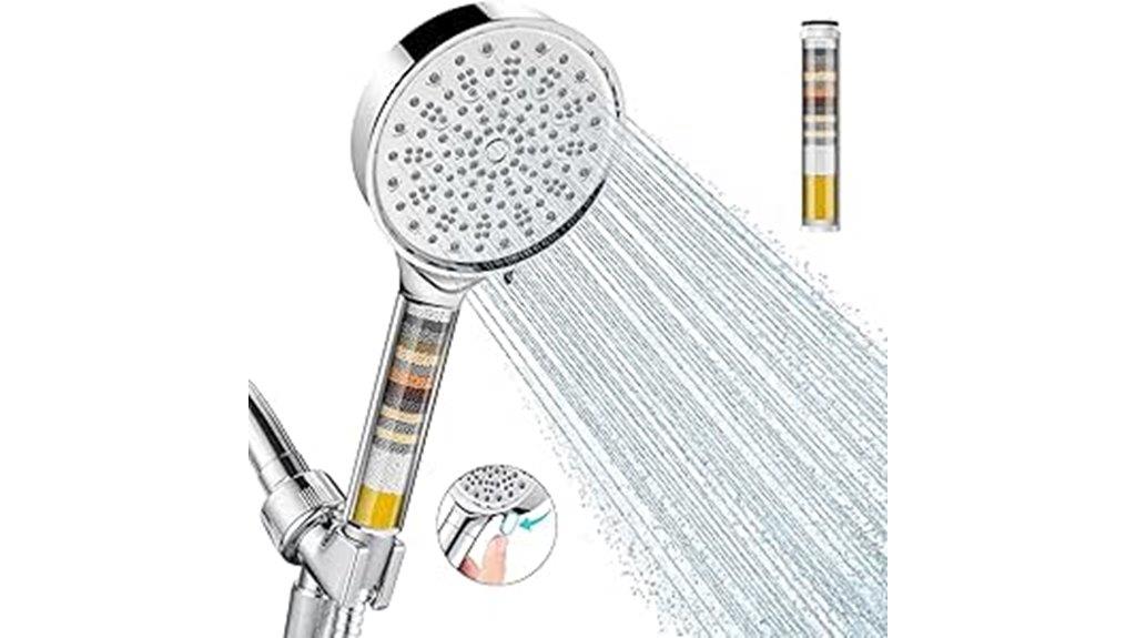 high pressure filtered shower