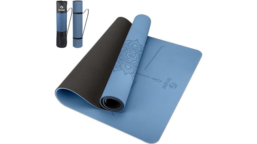 non slip wide exercise mat