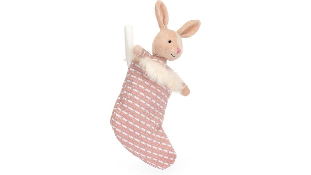 10 Best Jellycat Christmas Collection Items for 2025: Cozy and Cute Holiday Favorites 6 shimmer stocking bunny plush