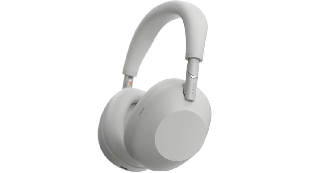 sony renewed silver headphones