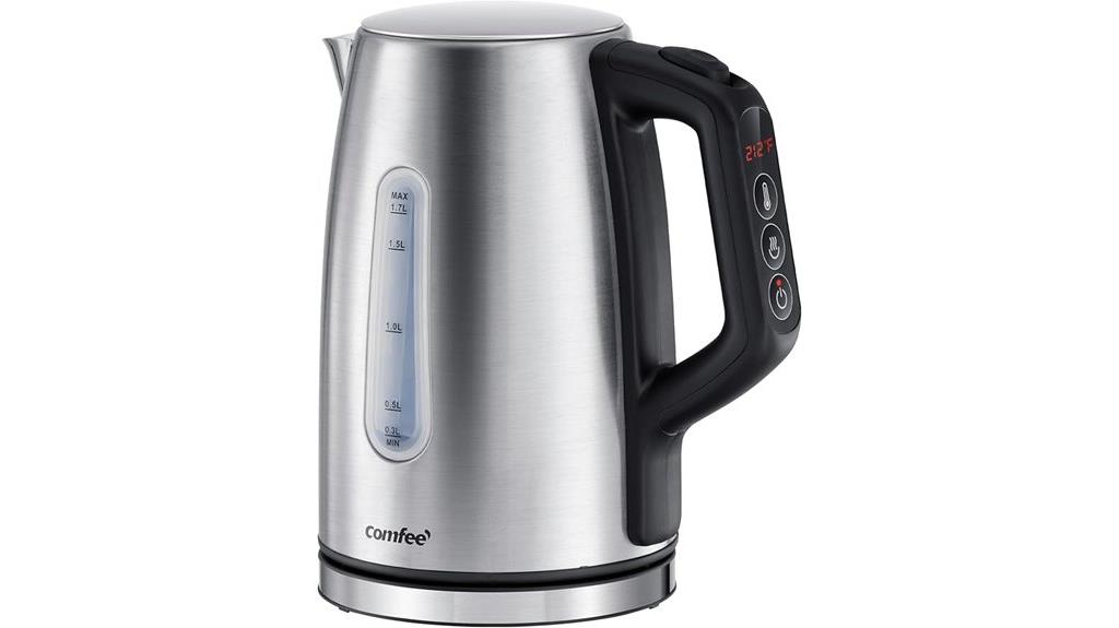 10 Best Electric Kettles With Temperature Control That Make Brewing Perfectly Easy 8 stainless steel temperature presets