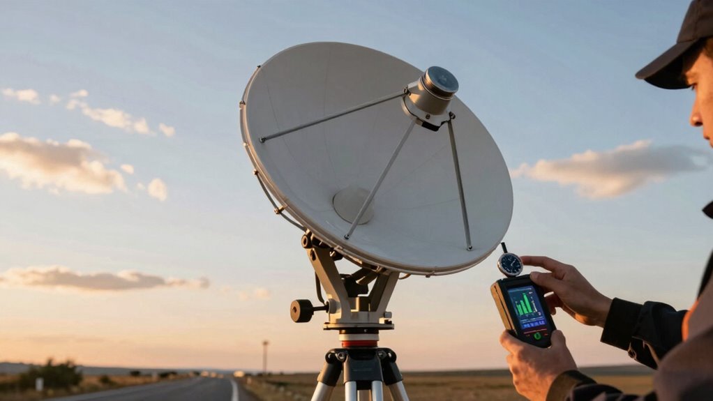 align dish for optimal signal