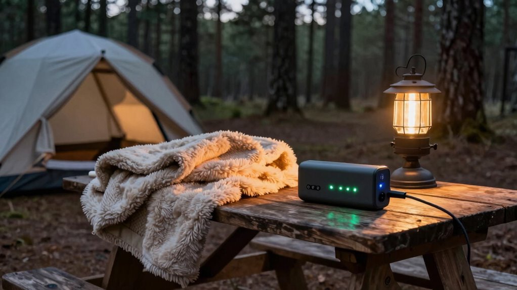 camping heated blanket power planning