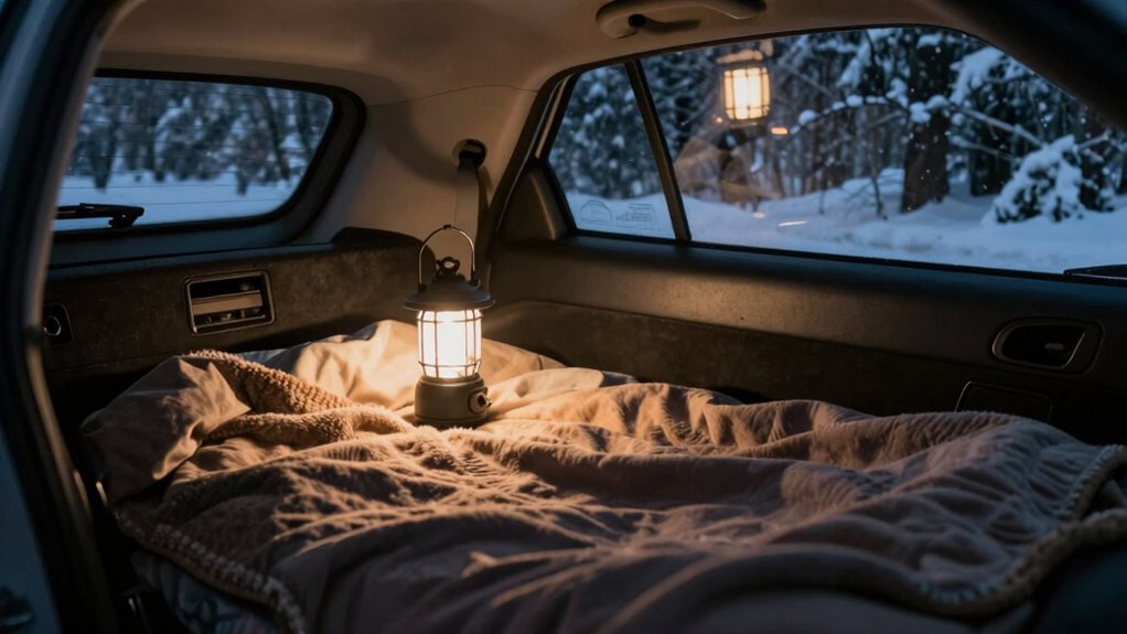 car sleep warmth safety