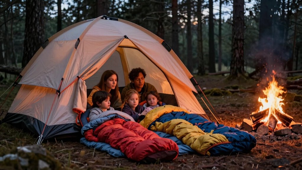 comfortable enjoyable family camping