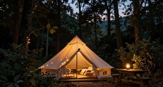 cozy glamping lighting tips