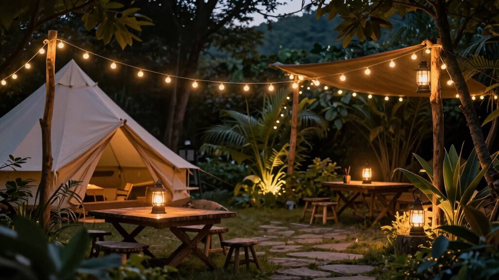 create cozy secluded lighting