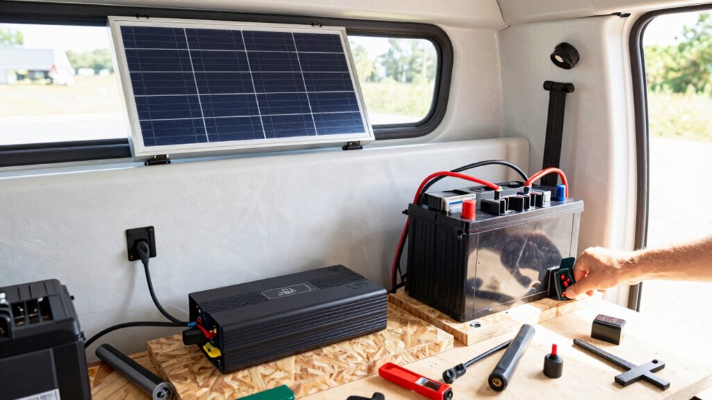 diy off grid van power