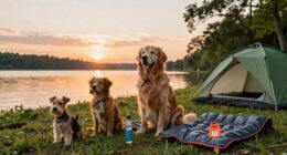 dog camping ticks heat hydration