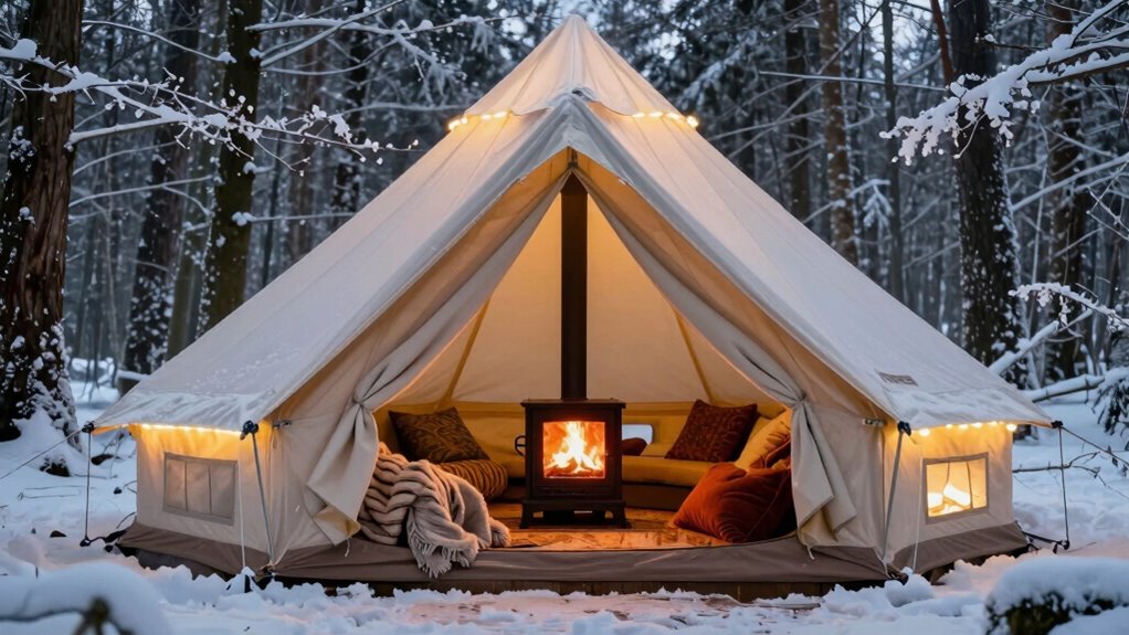 effective winter tent heating