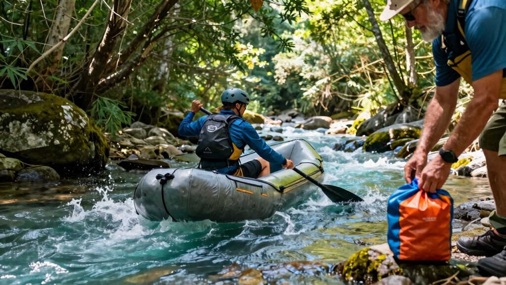 Packrafting Basics: The Learning Curve Nobody Mentions 3 handling water balancing skills