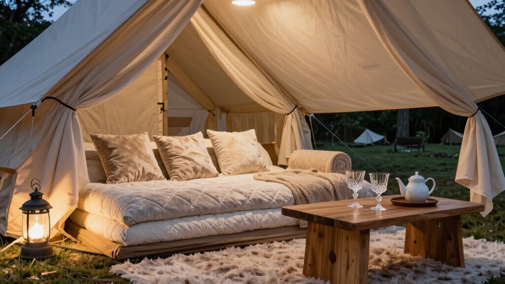 hotel like tent comfort