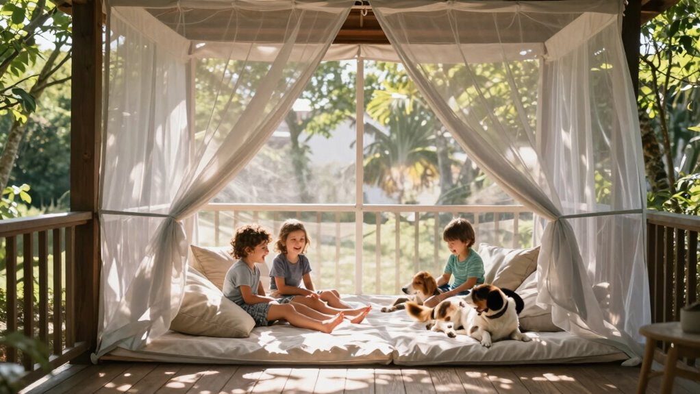 insect free outdoor family space