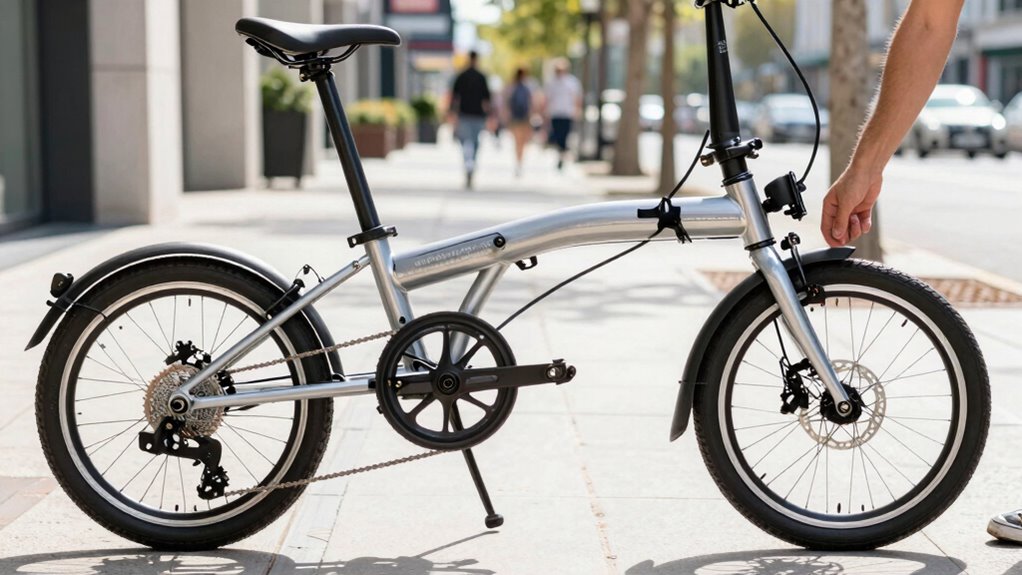 inspect folding bike features