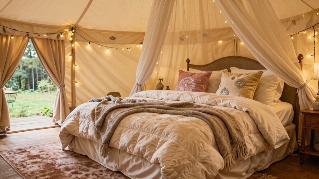 luxurious cozy outdoor textiles