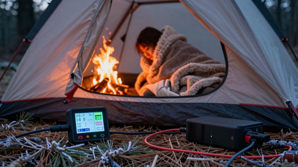 monitor cold night battery levels