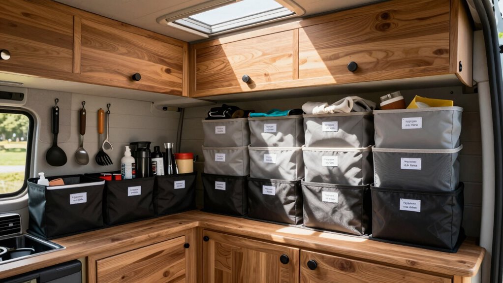 optimize small campervan storage