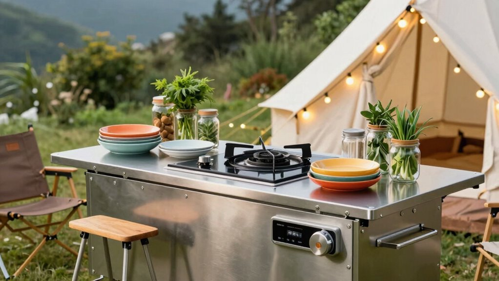 The Glamping Kitchen Upgrade: How to Cook Fancy Without Overpacking 8 optimize small outdoor kitchens