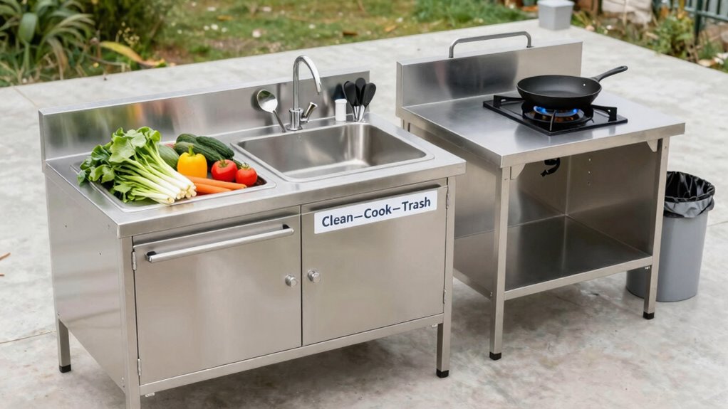 organized cooking and prep