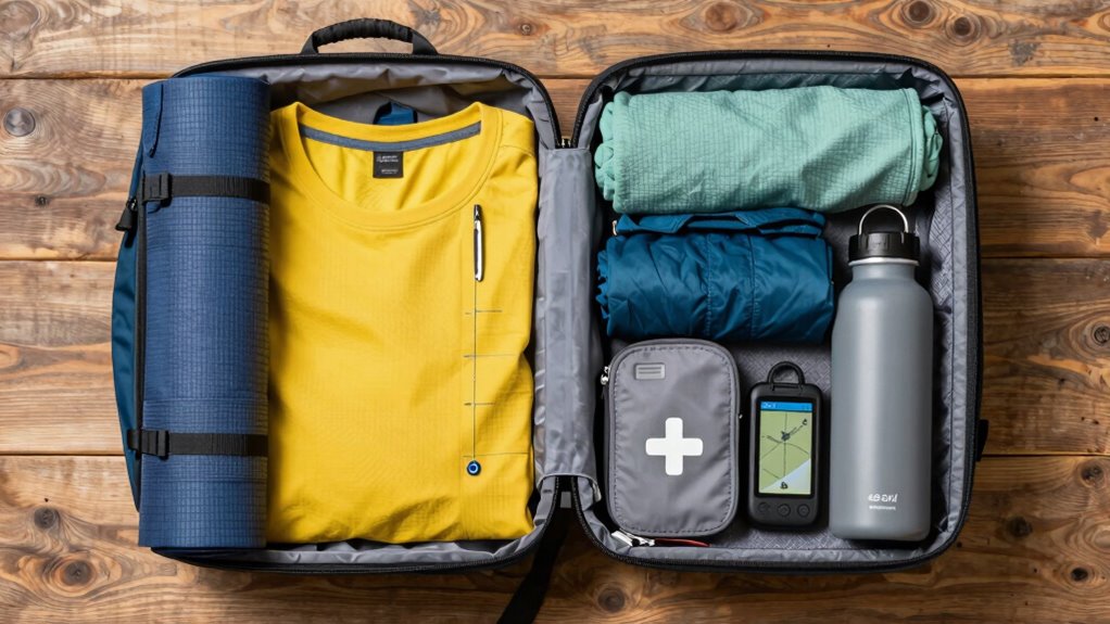 pack only essential gear