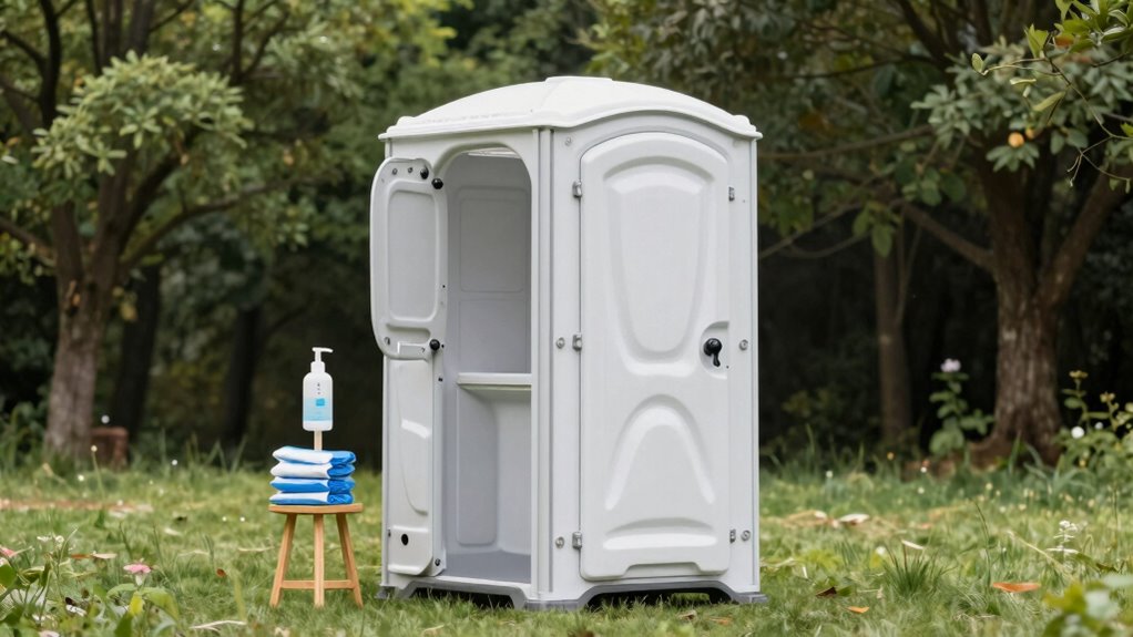 portable toilet setup tips