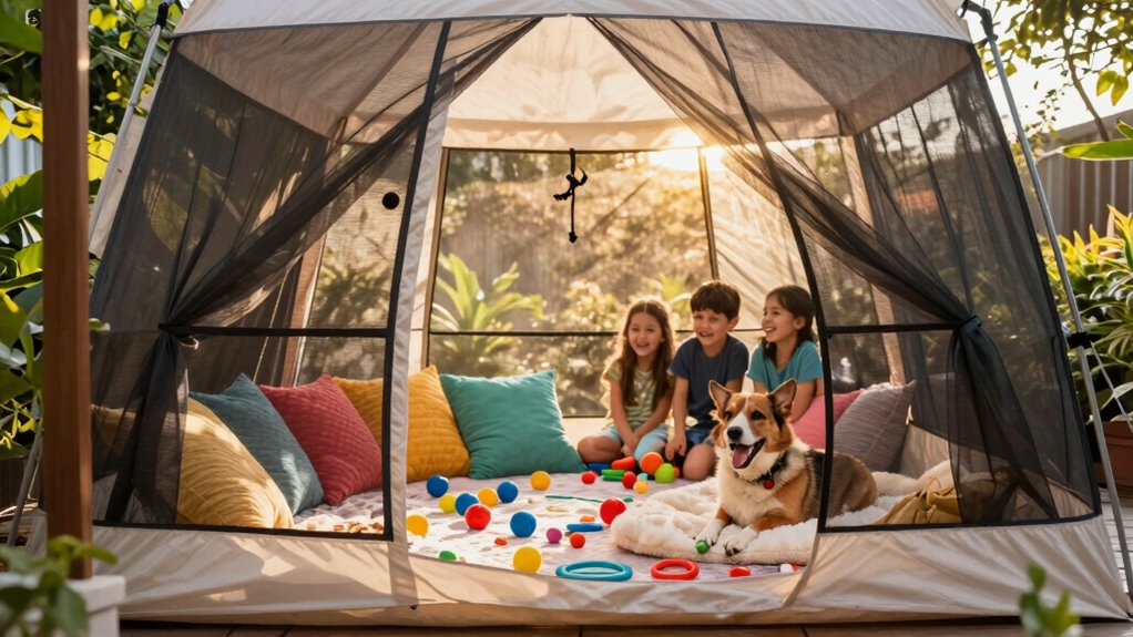 proper screened porch tent setup